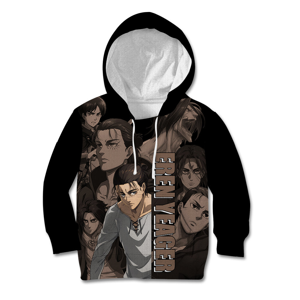 Her Eren Yeager Kid Hoodie Attack On Tittan Anime Style