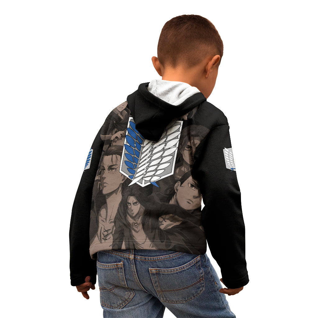 Her Eren Yeager Kid Hoodie Attack On Tittan Anime Style