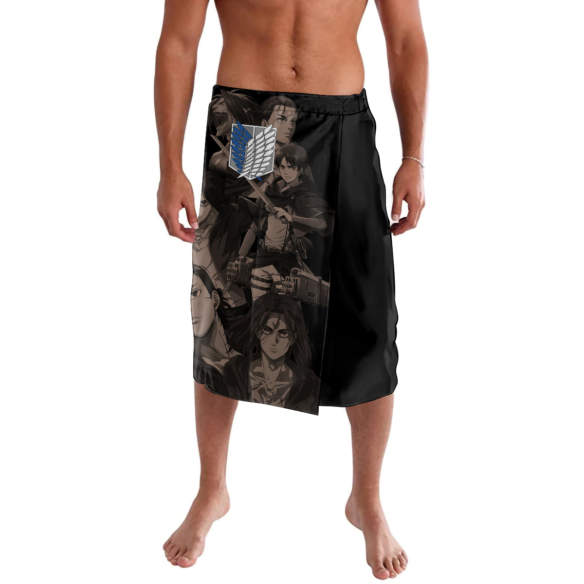 Her Eren Yeager Lavalava Attack On Tittan Anime Style