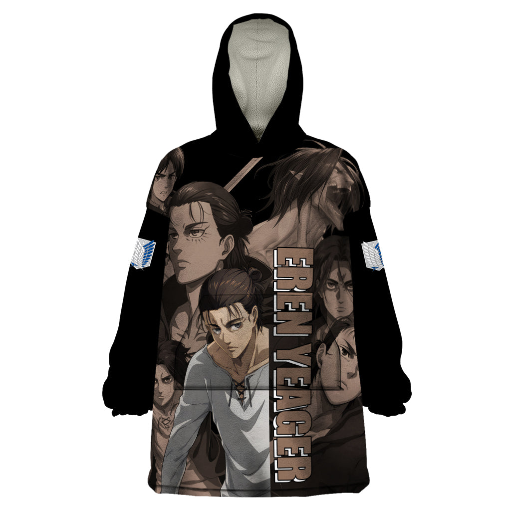 Her Eren Yeager Wearable Blanket Hoodie Attack On Tittan Anime Style