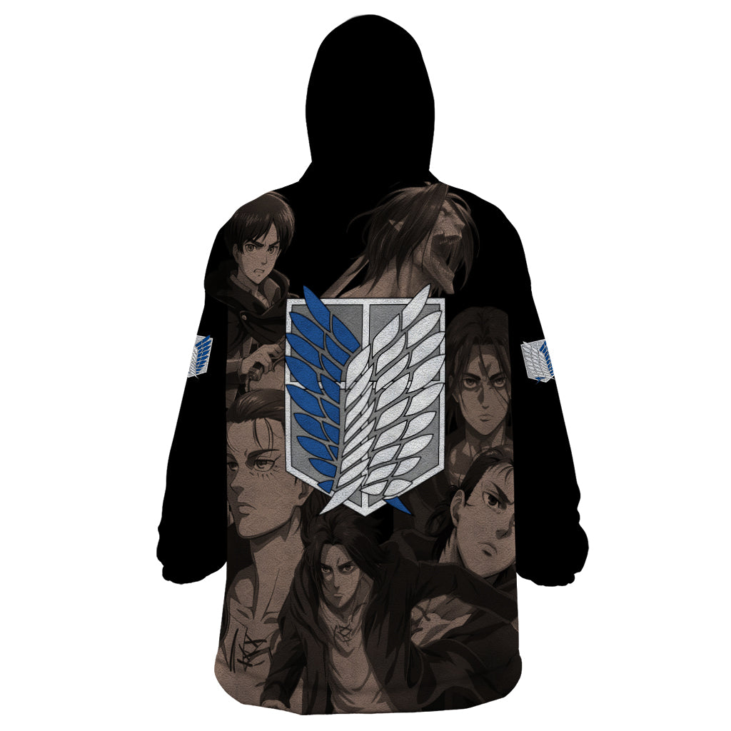 Her Eren Yeager Wearable Blanket Hoodie Attack On Tittan Anime Style