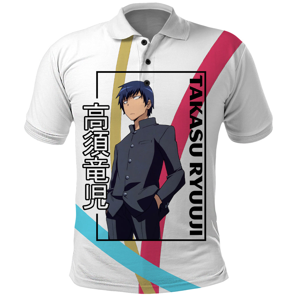 Takasu Ryuuji Polo Shirt Toradora Anime Style