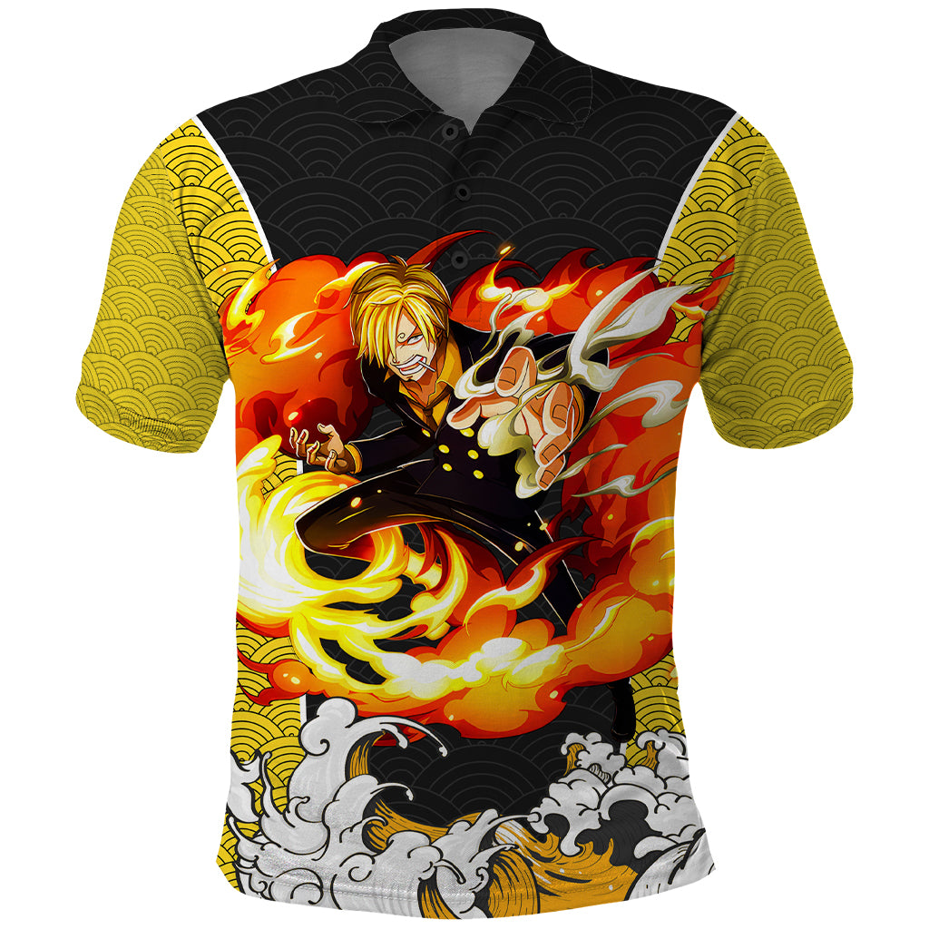 Vinsmoke Sanji - One Piece Polo Shirt Anime Mix Japan Pattern Style