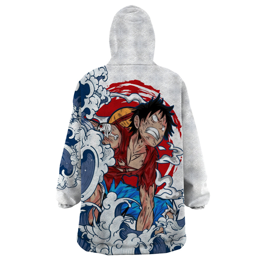 Luffy - One Piece Wearable Blanket Hoodie Anime Mix Japan Pattern Style