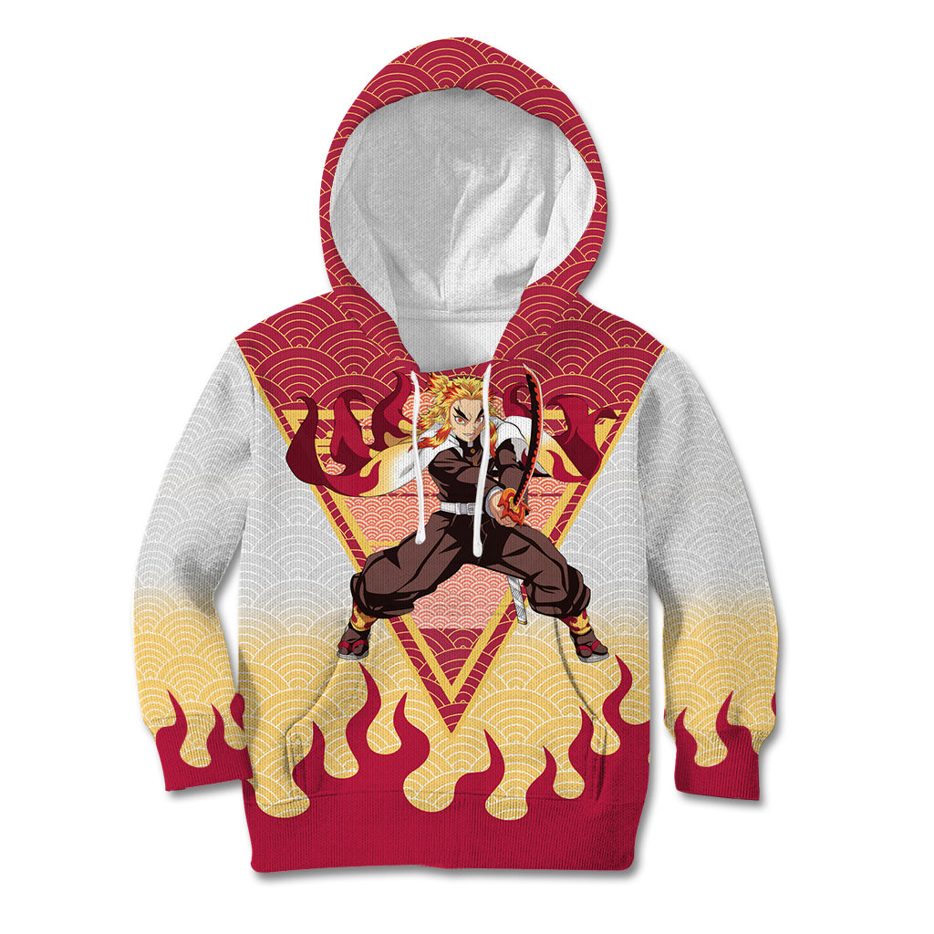 Rengoku Kyoujurou-Demon Slayer Kid Hoodie Anime Mix Japan Pattern Style