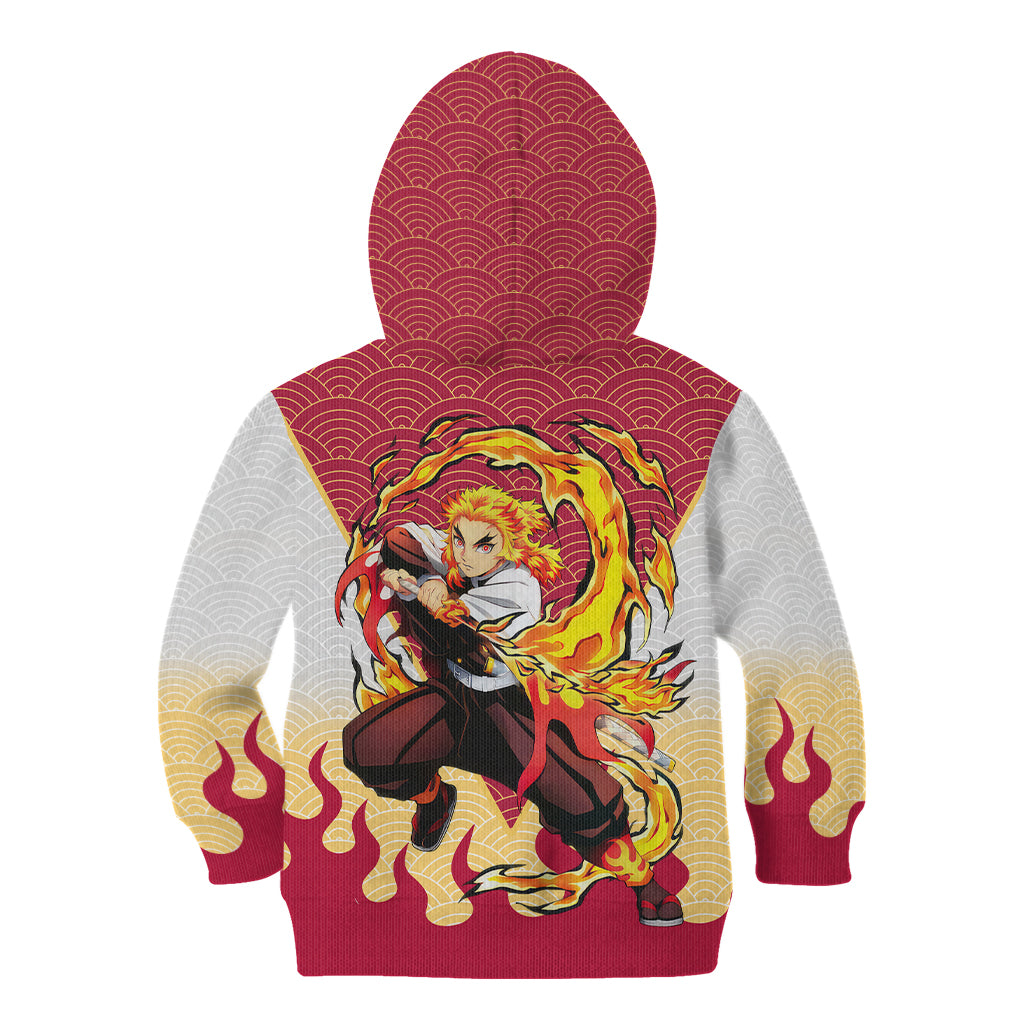 Rengoku Kyoujurou-Demon Slayer Kid Hoodie Anime Mix Japan Pattern Style