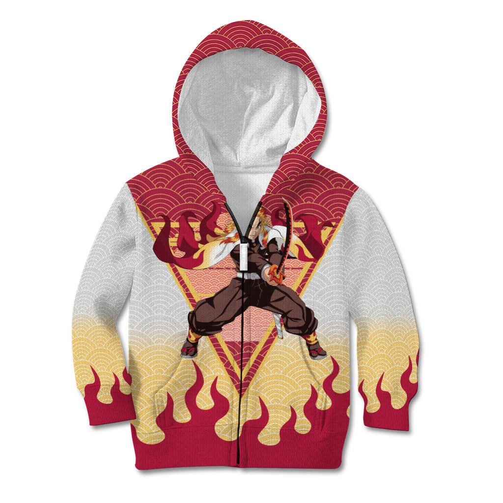 Rengoku Kyoujurou-Demon Slayer Kid Hoodie Anime Mix Japan Pattern Style