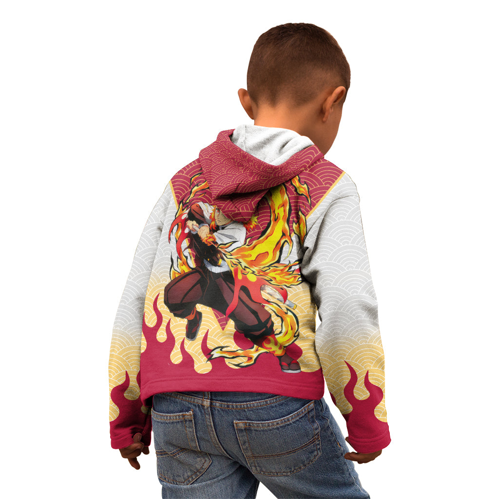 Rengoku Kyoujurou-Demon Slayer Kid Hoodie Anime Mix Japan Pattern Style