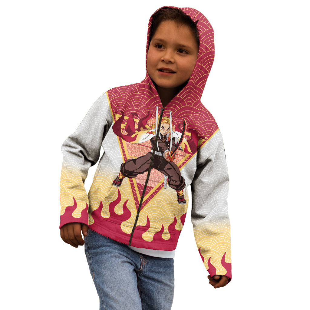 Rengoku Kyoujurou-Demon Slayer Kid Hoodie Anime Mix Japan Pattern Style