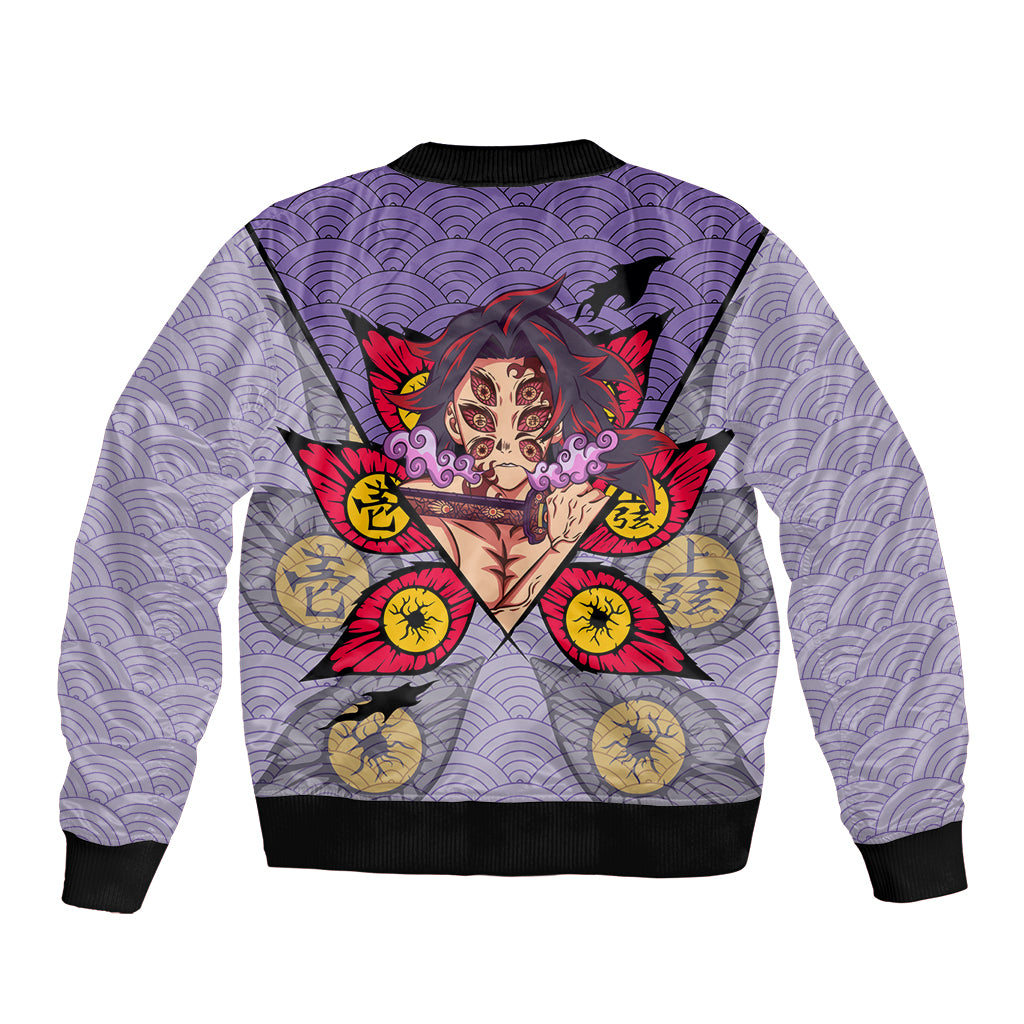 Kokushibo - Demons Slayer Bomber Jacket Anime Mix Japan Pattern Style