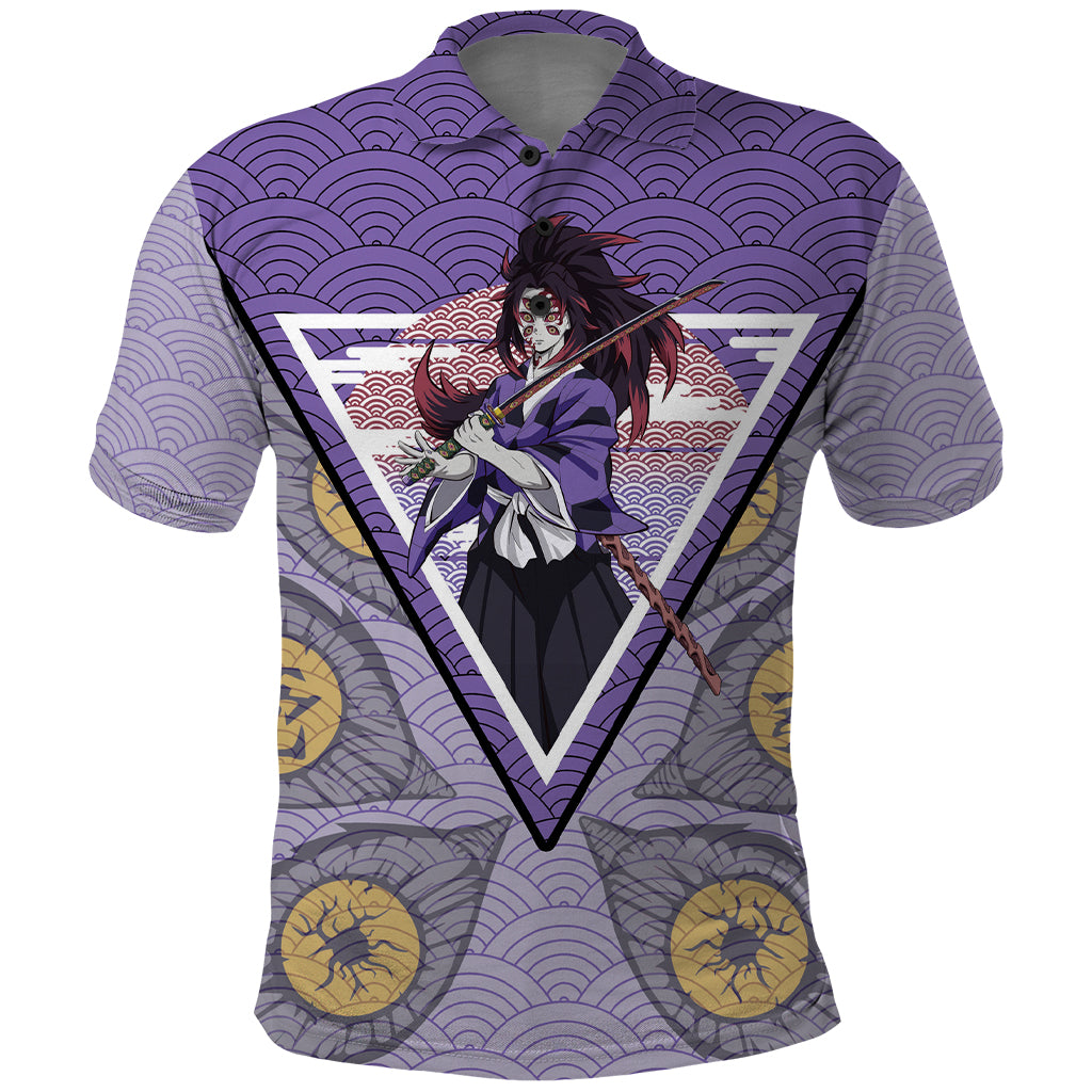 Kokushibo - Demons Slayer Polo Shirt Anime Mix Japan Pattern Style