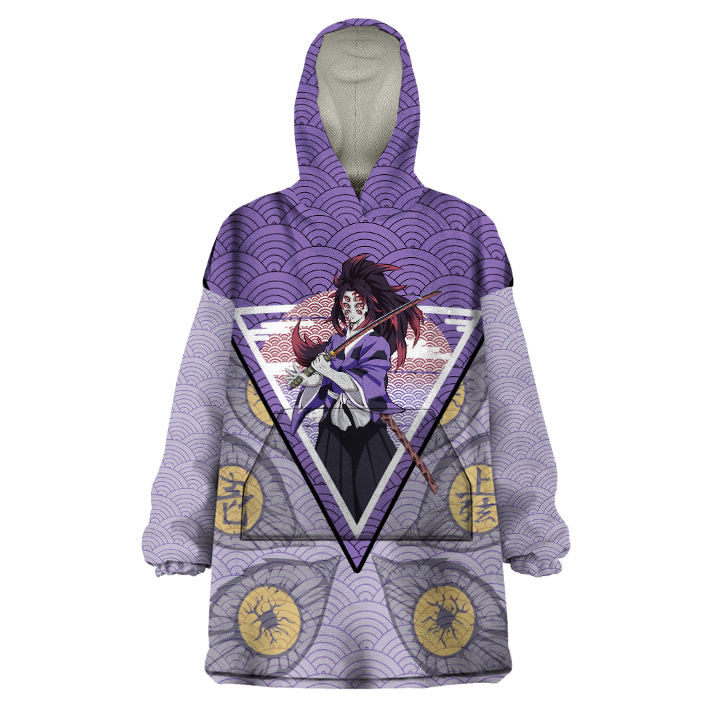 Kokushibo - Demons Slayer Wearable Blanket Hoodie Anime Mix Japan Pattern Style