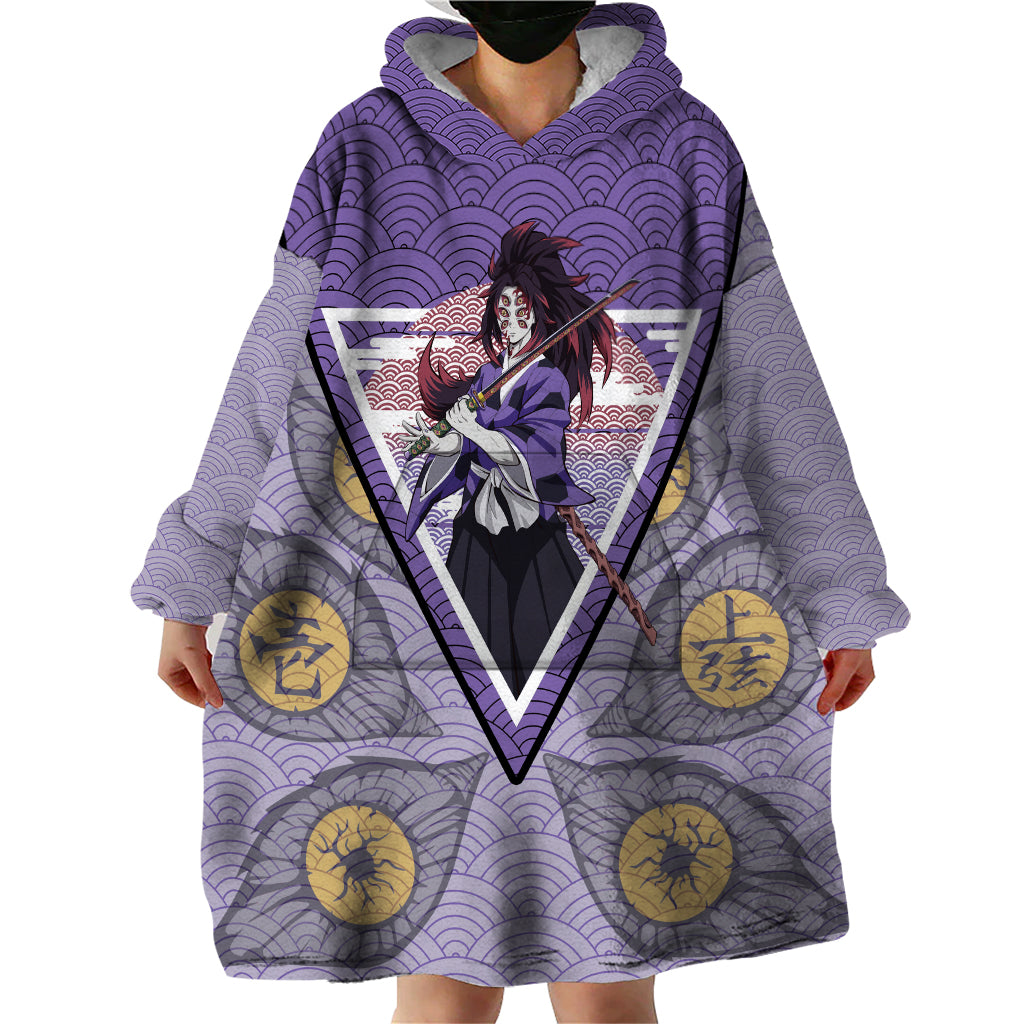 Kokushibo - Demons Slayer Wearable Blanket Hoodie Anime Mix Japan Pattern Style