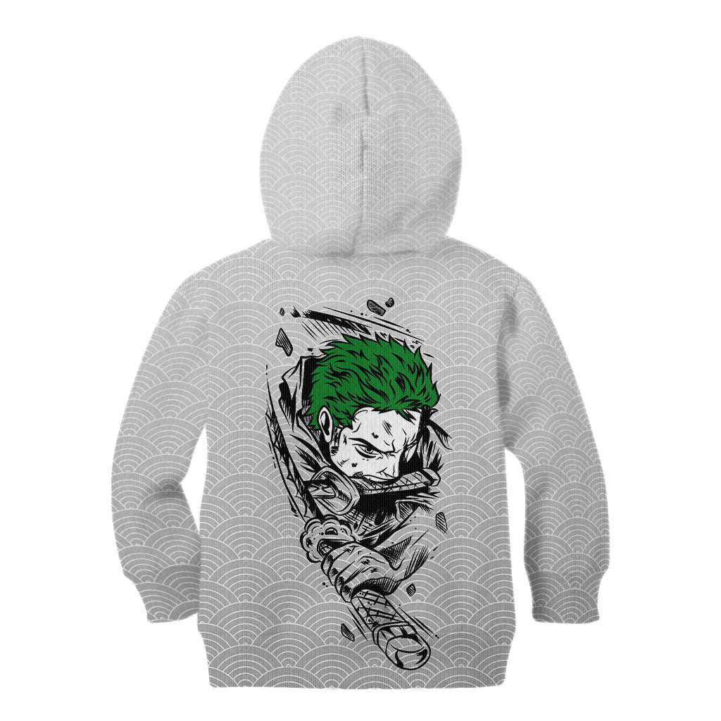 Roronoa Zoro - One Piece Kid Hoodie Anime Mix Japan Pattern Style