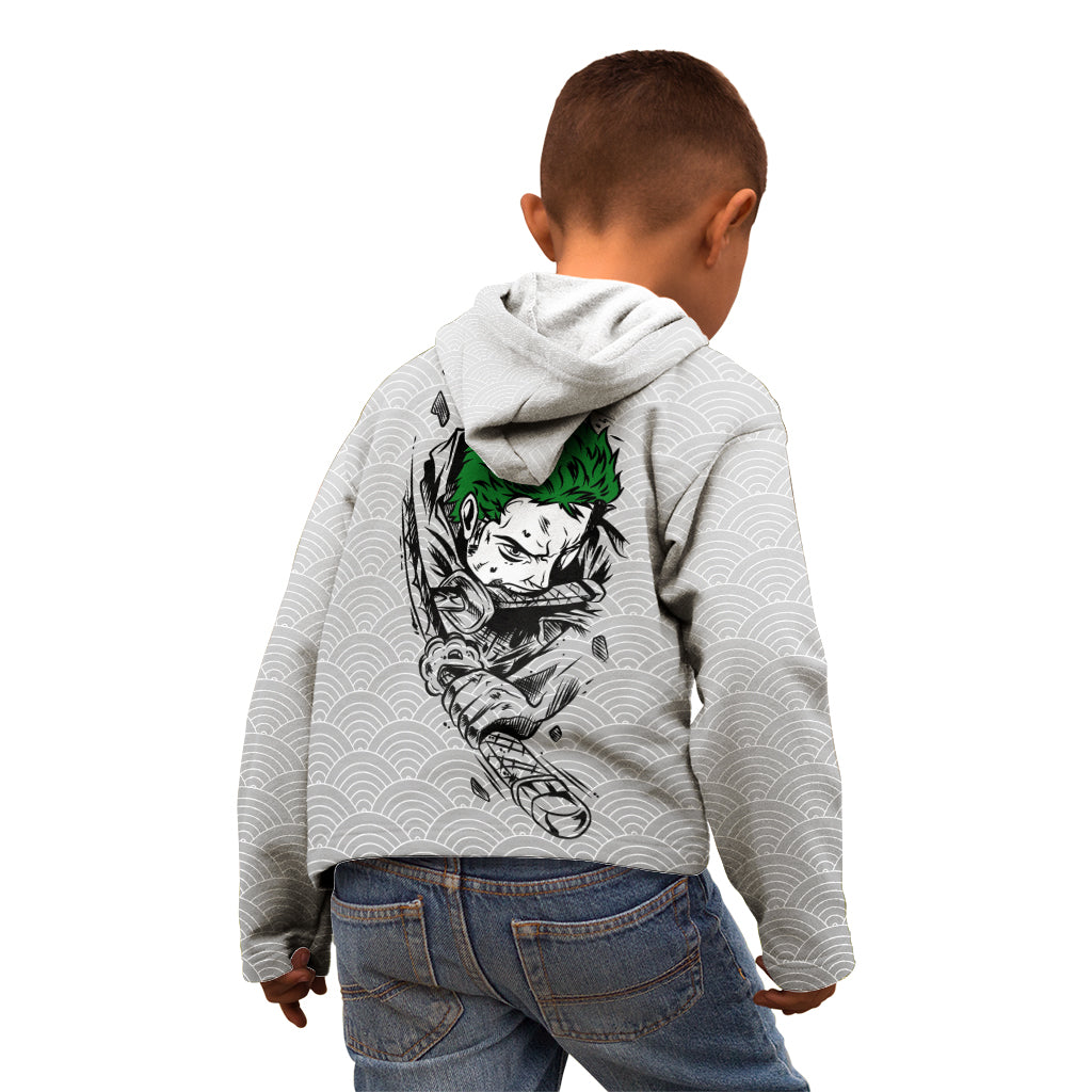 Roronoa Zoro - One Piece Kid Hoodie Anime Mix Japan Pattern Style