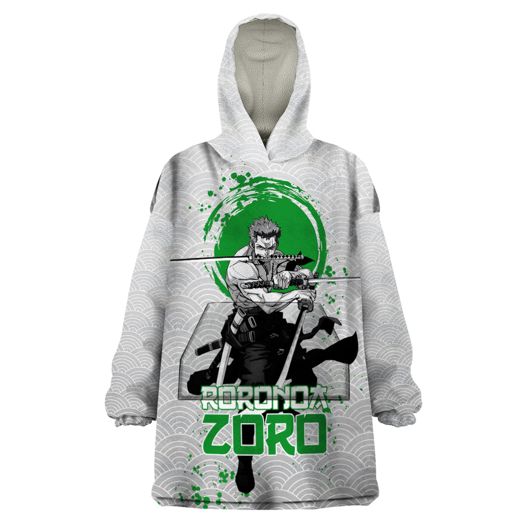 Roronoa Zoro - One Piece Wearable Blanket Hoodie Anime Mix Japan Pattern Style
