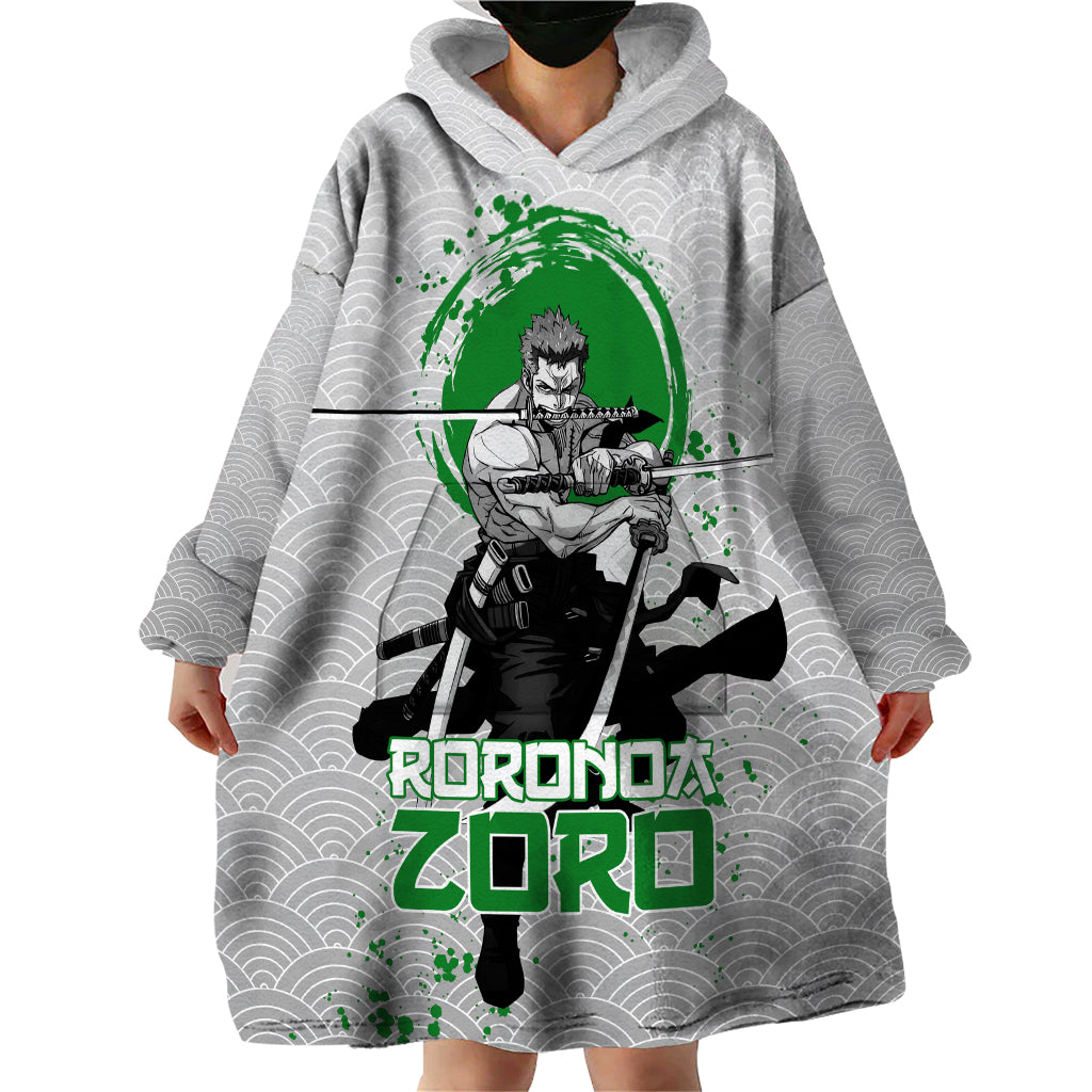 Roronoa Zoro - One Piece Wearable Blanket Hoodie Anime Mix Japan Pattern Style