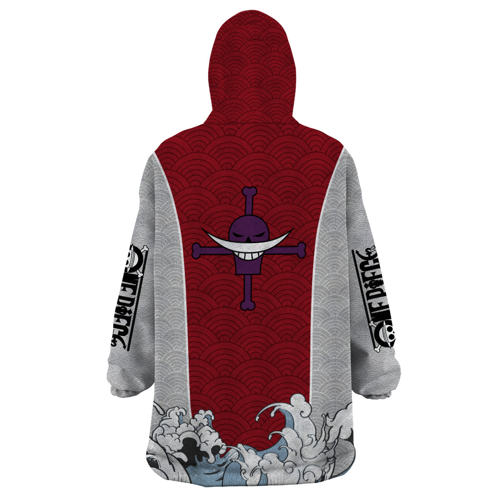 Edward Newgate - One Piece Wearable Blanket Hoodie Anime Mix Japan Pattern Style