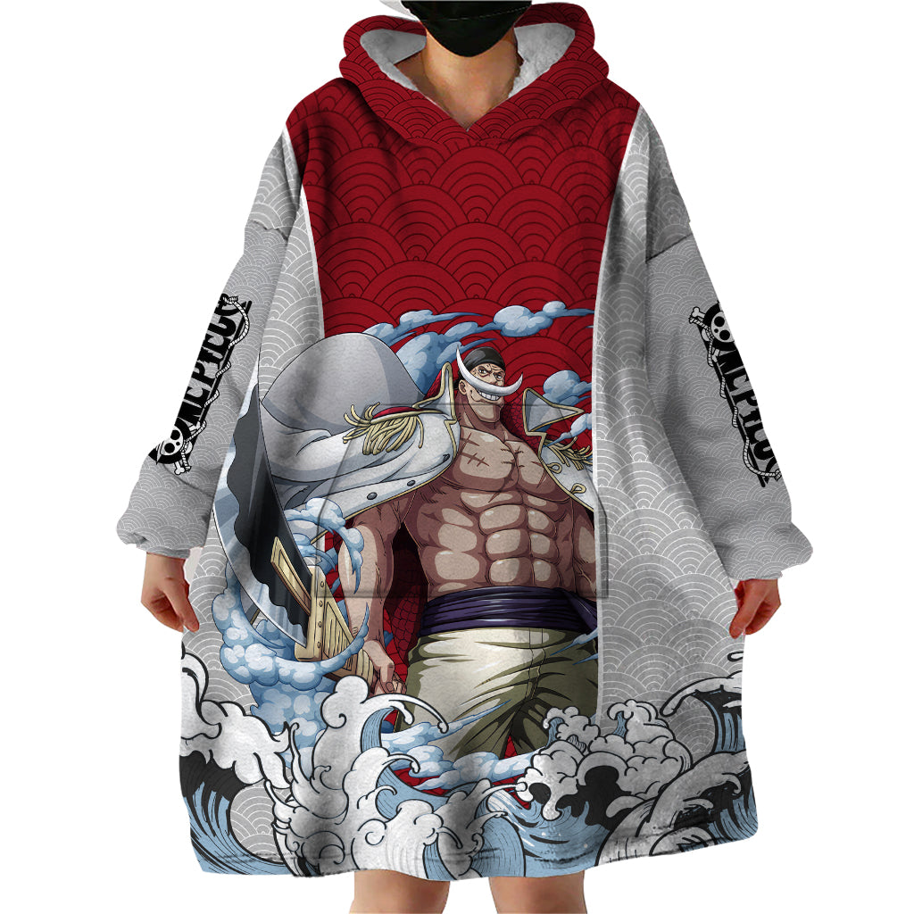 Edward Newgate - One Piece Wearable Blanket Hoodie Anime Mix Japan Pattern Style