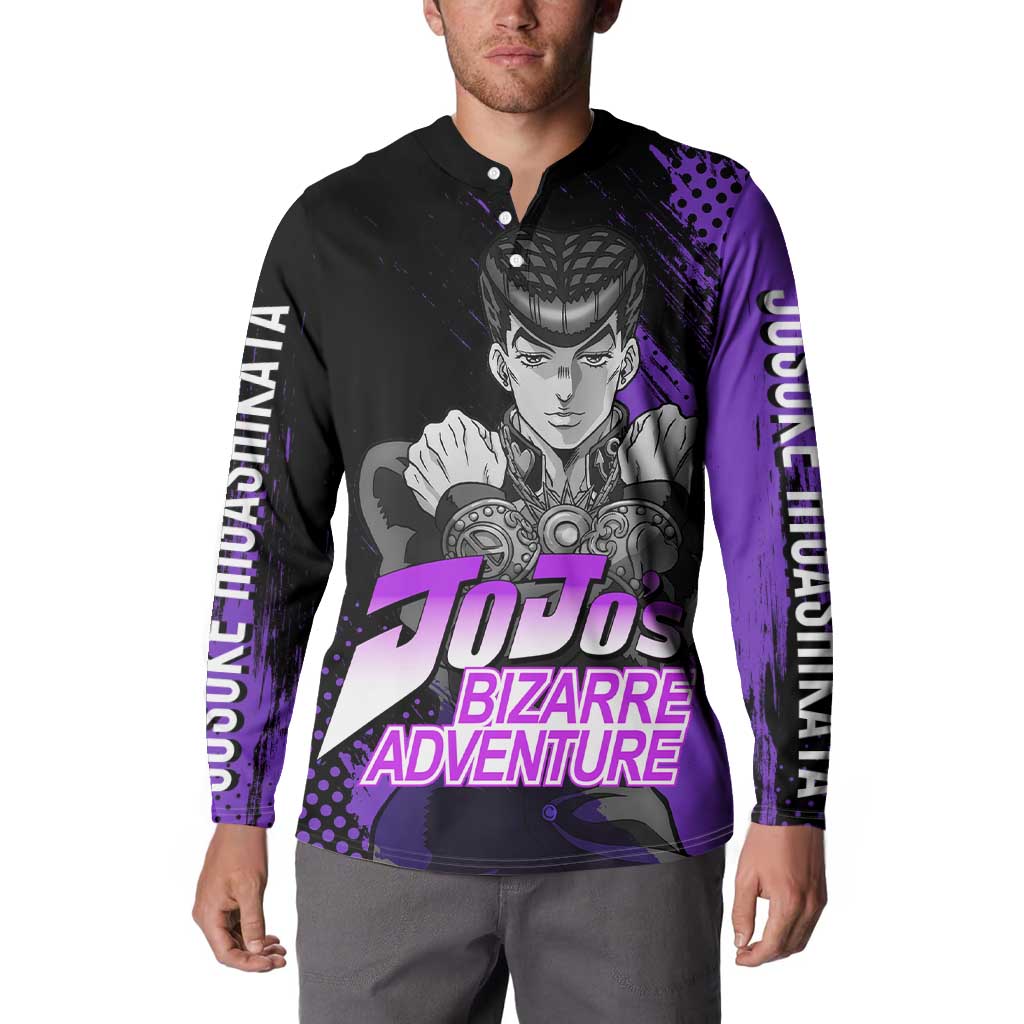 Josuke Higashikata - JoJo's Bizarre Adventure Button Sweatshirt Anime Style