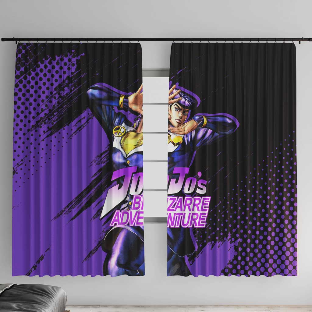 Josuke Higashikata - JoJo's Bizarre Adventure Window Curtain Anime Style