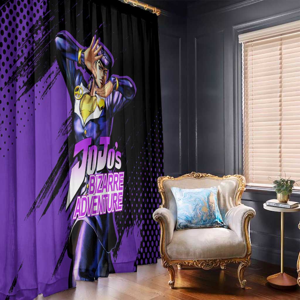 Josuke Higashikata - JoJo's Bizarre Adventure Window Curtain Anime Style