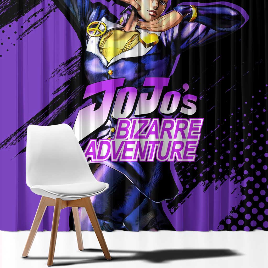 Josuke Higashikata - JoJo's Bizarre Adventure Window Curtain Anime Style