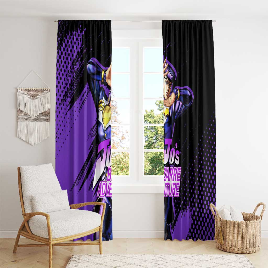 Josuke Higashikata - JoJo's Bizarre Adventure Window Curtain Anime Style