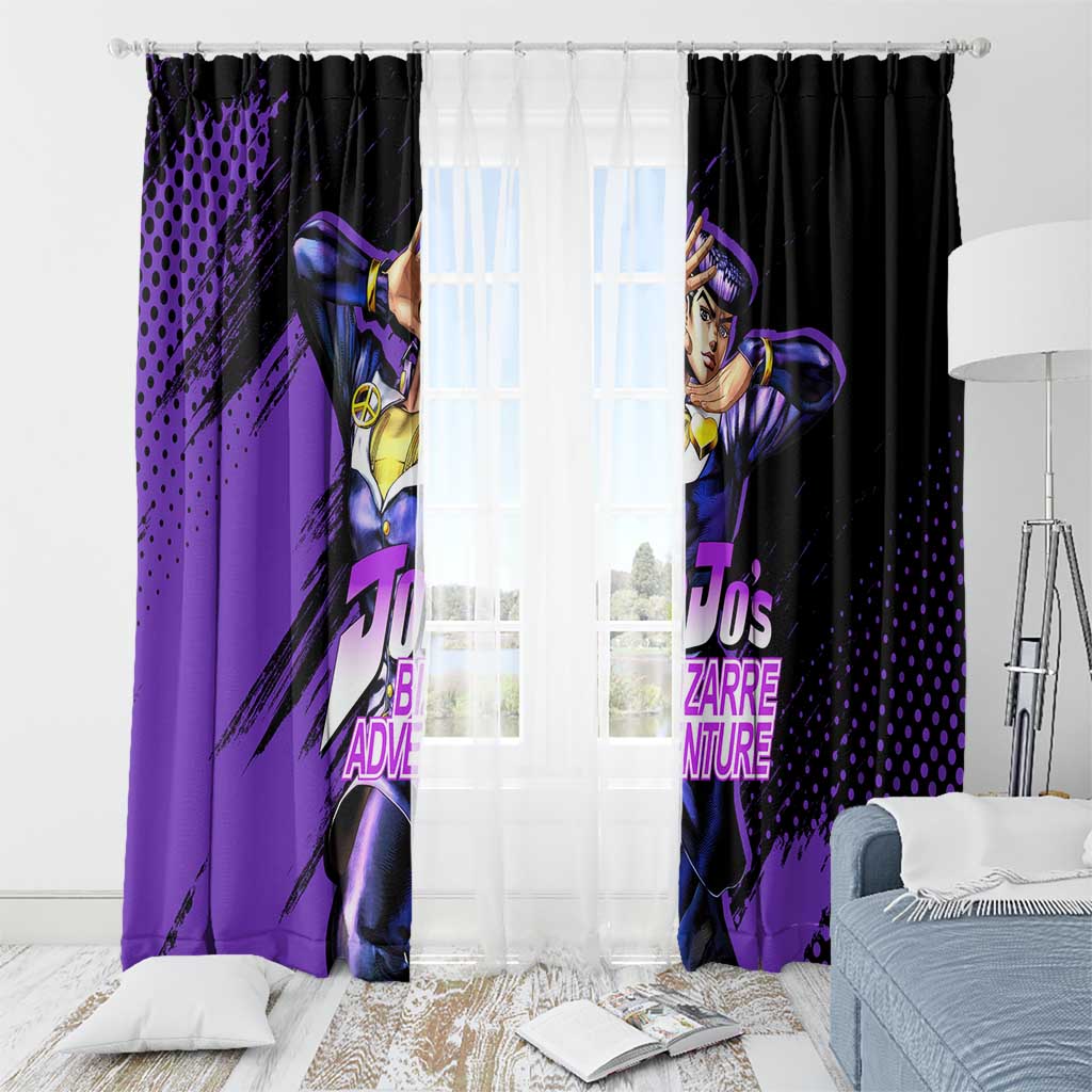 Josuke Higashikata - JoJo's Bizarre Adventure Window Curtain Anime Style