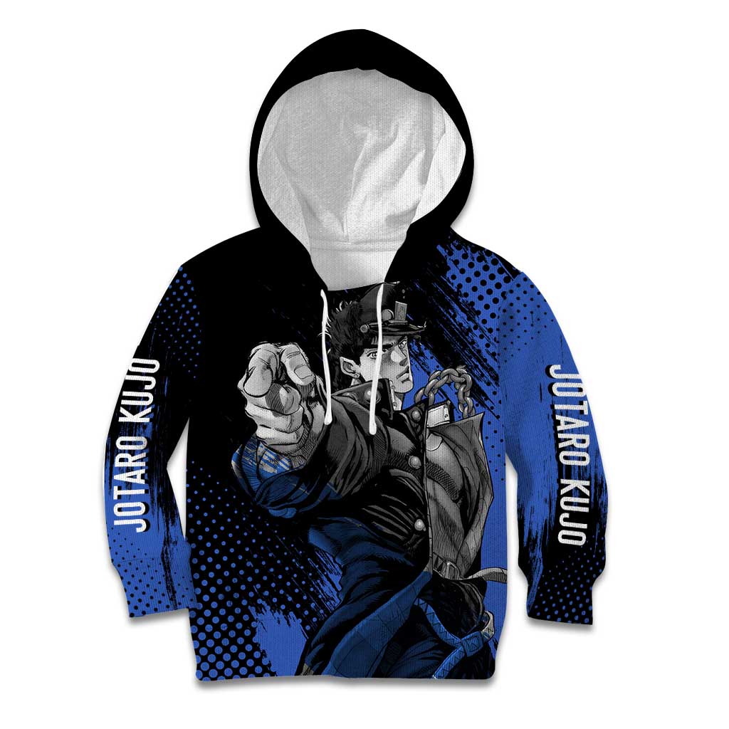 Jotaro Kujo - JoJo's Bizarre Adventure Kid Hoodie Anime Style