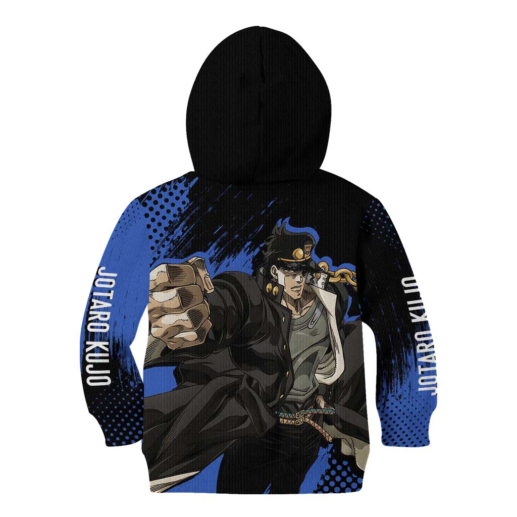 Jotaro Kujo - JoJo's Bizarre Adventure Kid Hoodie Anime Style