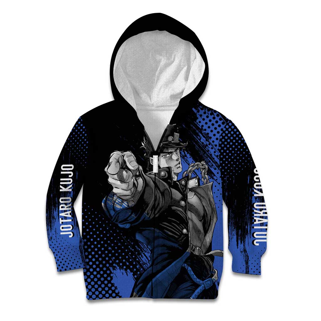 Jotaro Kujo - JoJo's Bizarre Adventure Kid Hoodie Anime Style