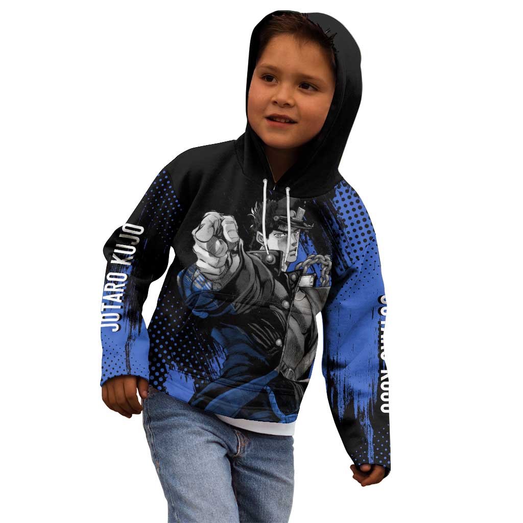 Jotaro Kujo - JoJo's Bizarre Adventure Kid Hoodie Anime Style