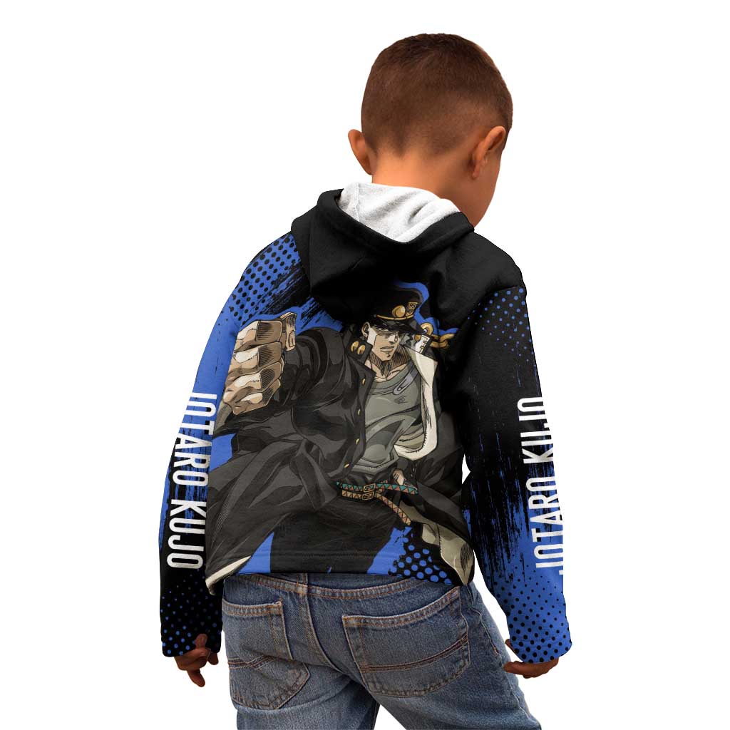 Jotaro Kujo - JoJo's Bizarre Adventure Kid Hoodie Anime Style