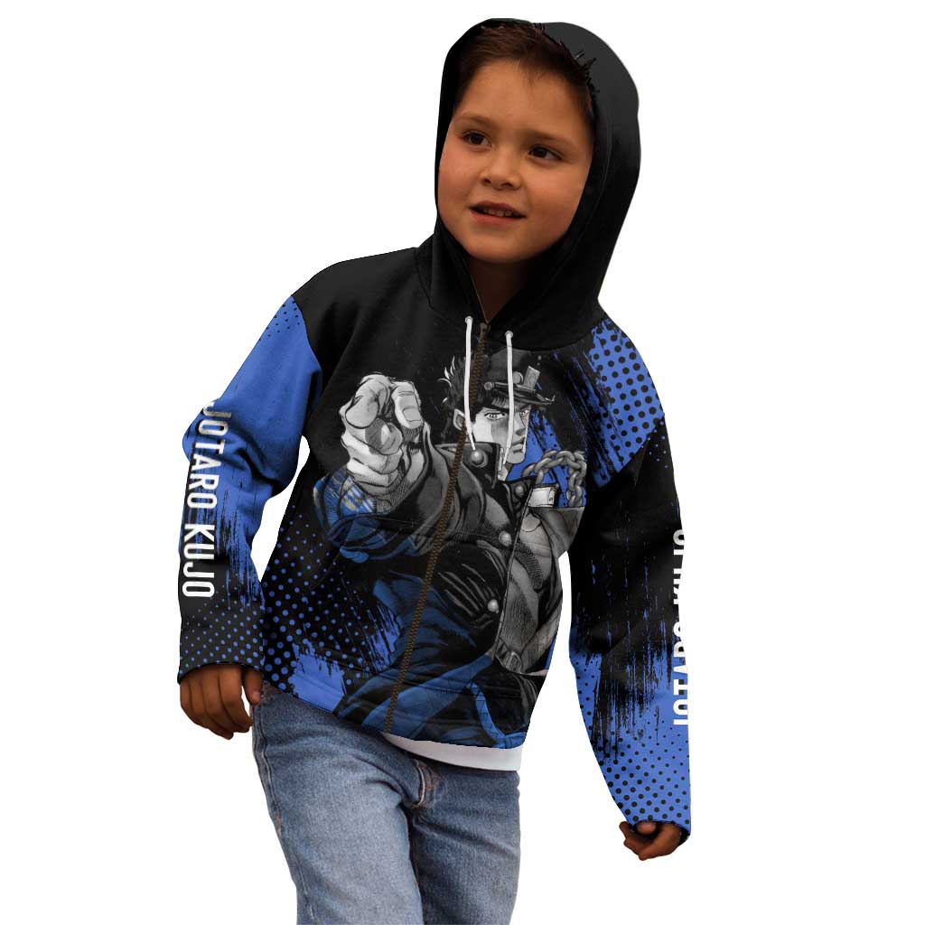 Jotaro Kujo - JoJo's Bizarre Adventure Kid Hoodie Anime Style