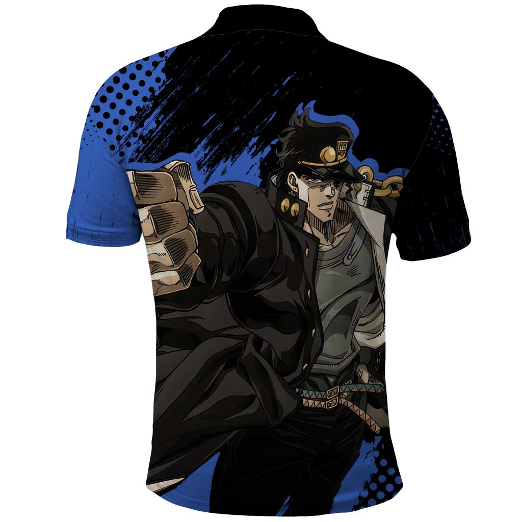 Jotaro Kujo - JoJo's Bizarre Adventure Polo Shirt Anime Style