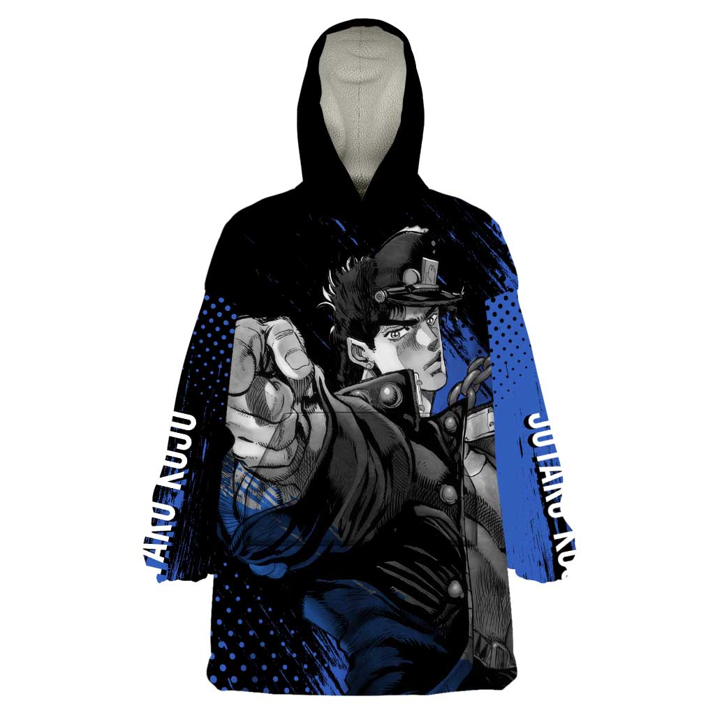 Jotaro Kujo - JoJo's Bizarre Adventure Wearable Blanket Hoodie Anime Style