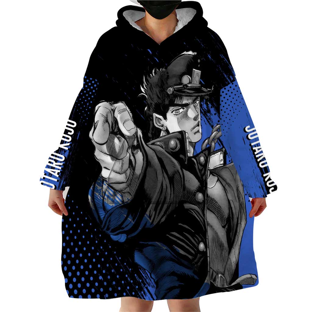Jotaro Kujo - JoJo's Bizarre Adventure Wearable Blanket Hoodie Anime Style