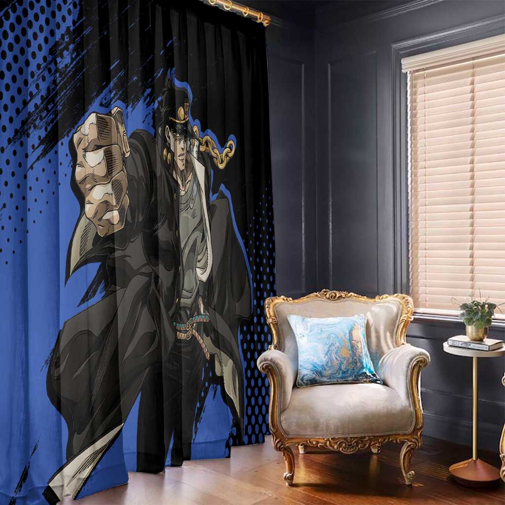 Jotaro Kujo - JoJo's Bizarre Adventure Window Curtain Anime Style