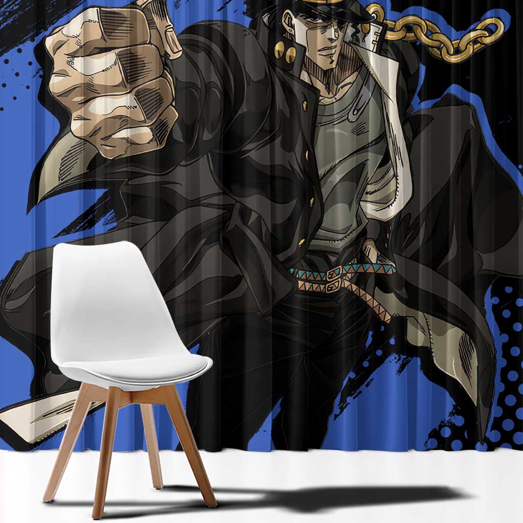 Jotaro Kujo - JoJo's Bizarre Adventure Window Curtain Anime Style