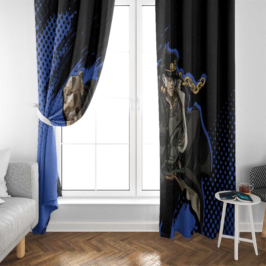 Jotaro Kujo - JoJo's Bizarre Adventure Window Curtain Anime Style