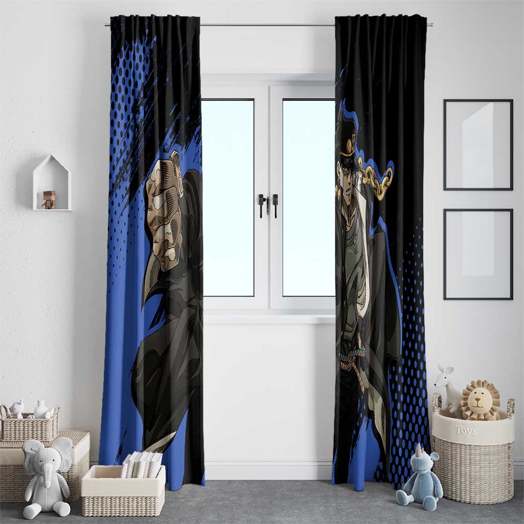 Jotaro Kujo - JoJo's Bizarre Adventure Window Curtain Anime Style