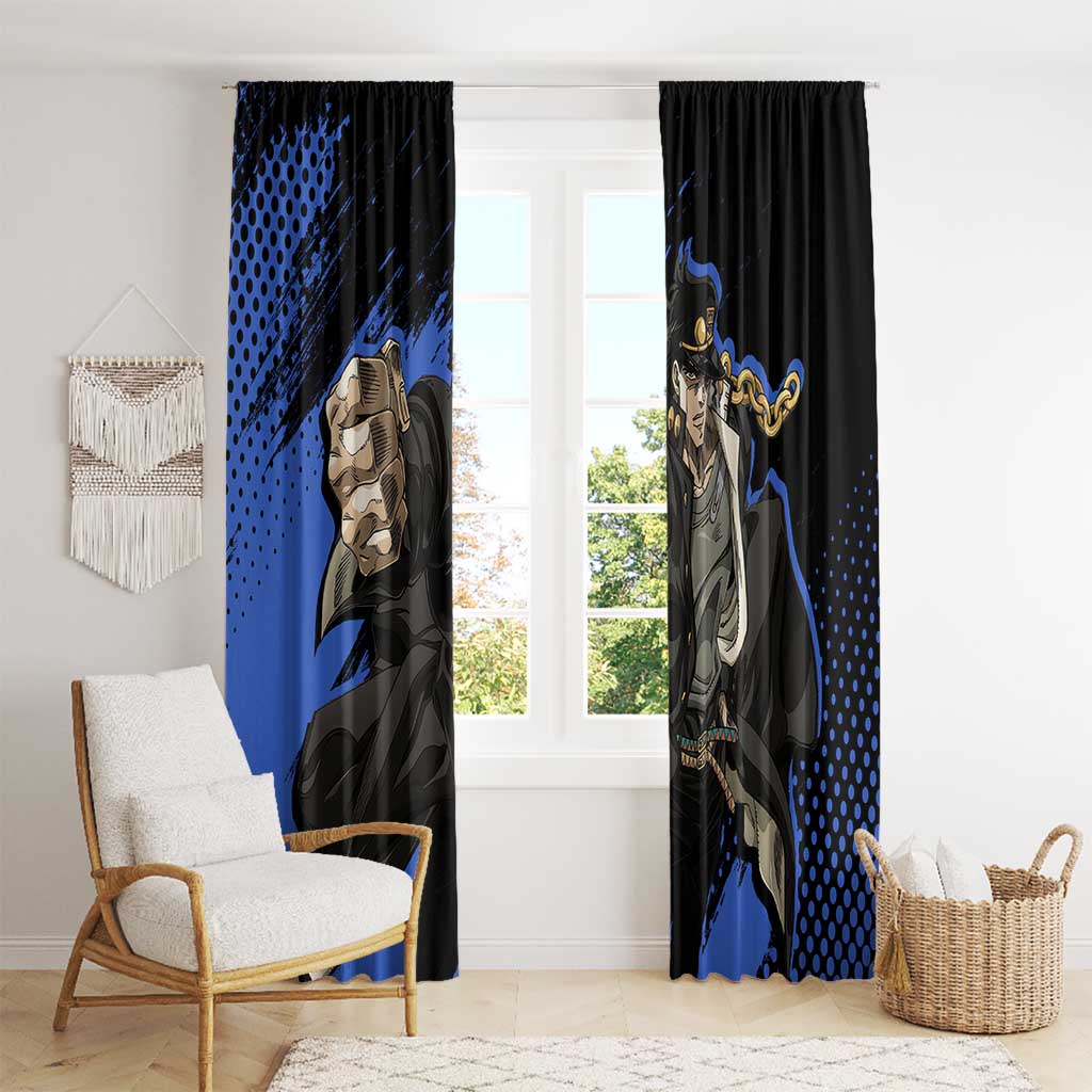 Jotaro Kujo - JoJo's Bizarre Adventure Window Curtain Anime Style