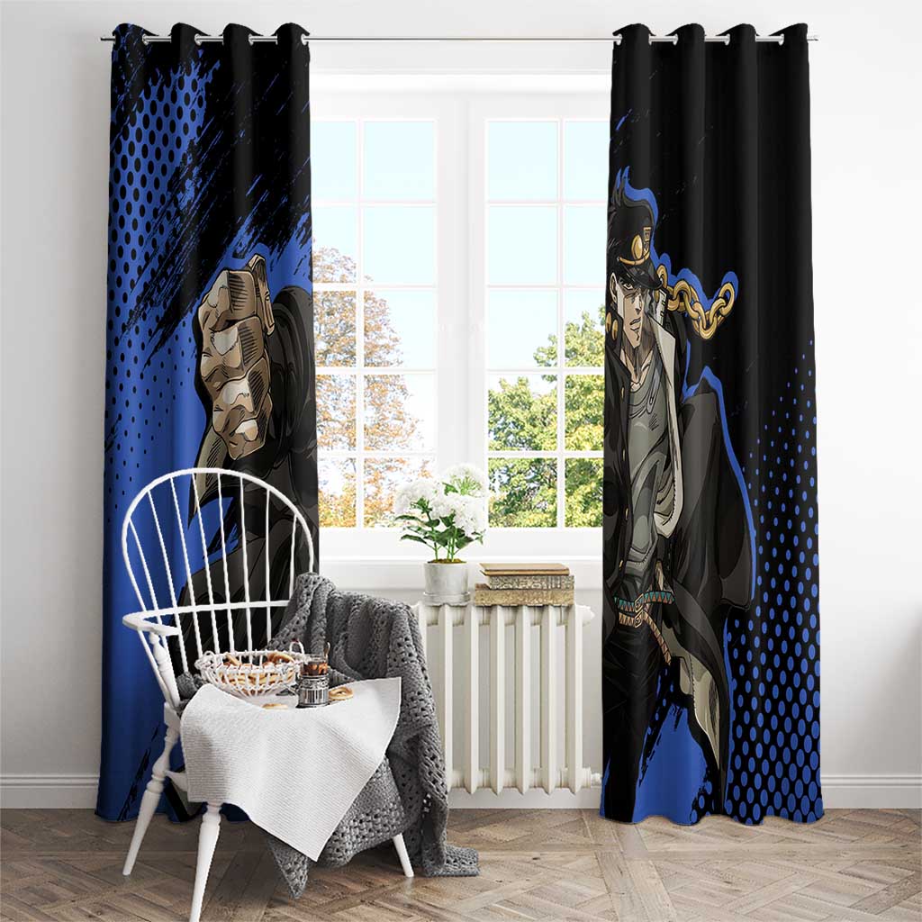 Jotaro Kujo - JoJo's Bizarre Adventure Window Curtain Anime Style