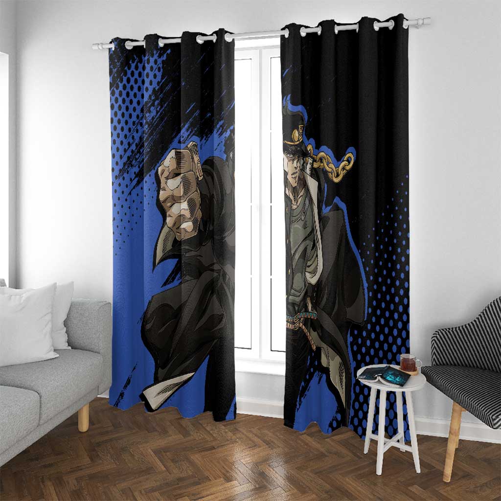 Jotaro Kujo - JoJo's Bizarre Adventure Window Curtain Anime Style