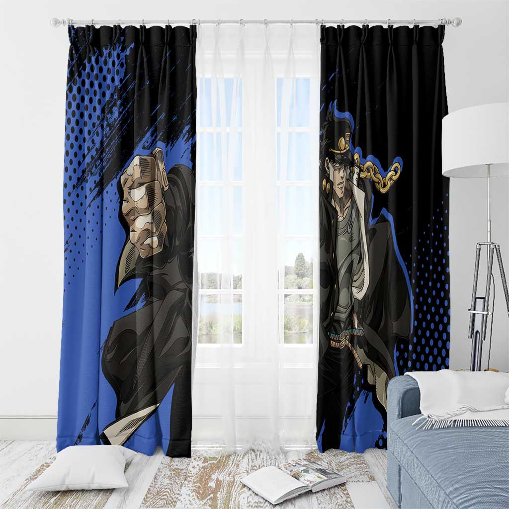 Jotaro Kujo - JoJo's Bizarre Adventure Window Curtain Anime Style