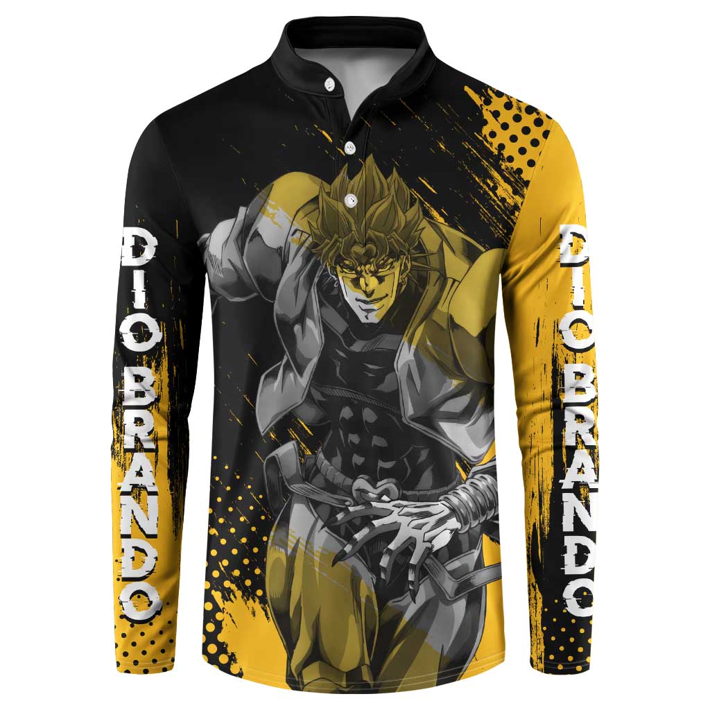 Dio Brando - JoJo's Bizarre Adventure Button Sweatshirt Anime Mix Manga Style