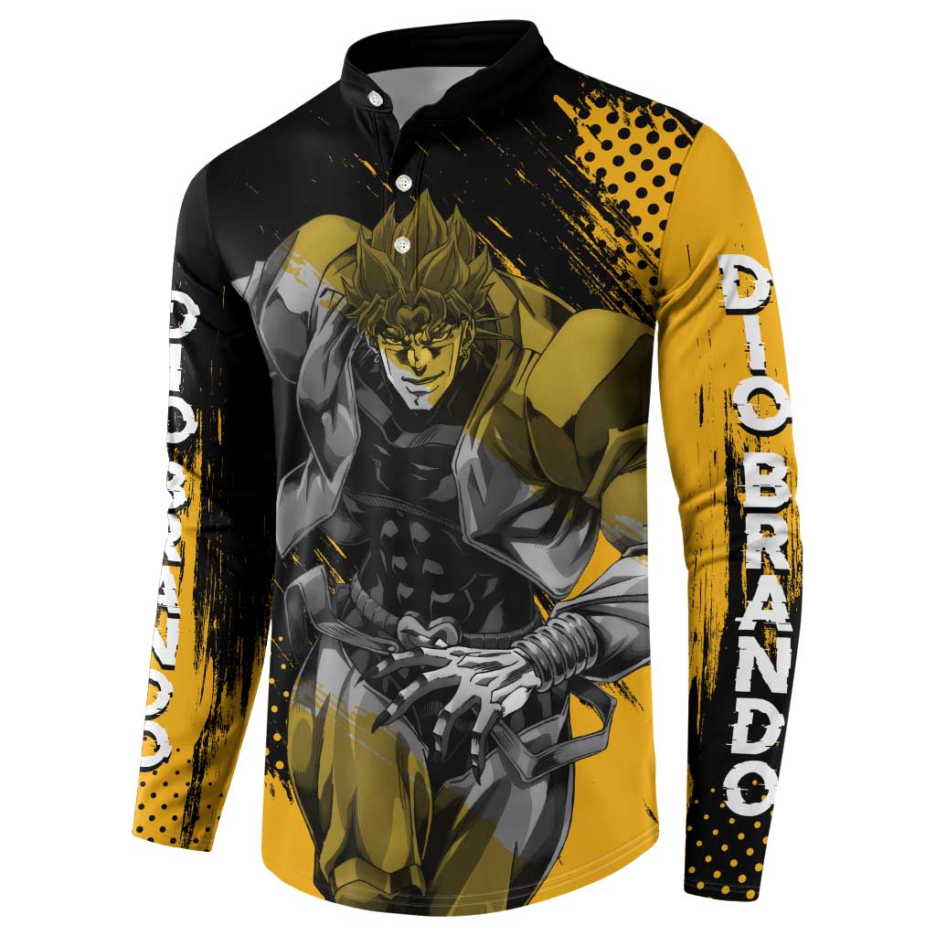 Dio Brando - JoJo's Bizarre Adventure Button Sweatshirt Anime Mix Manga Style