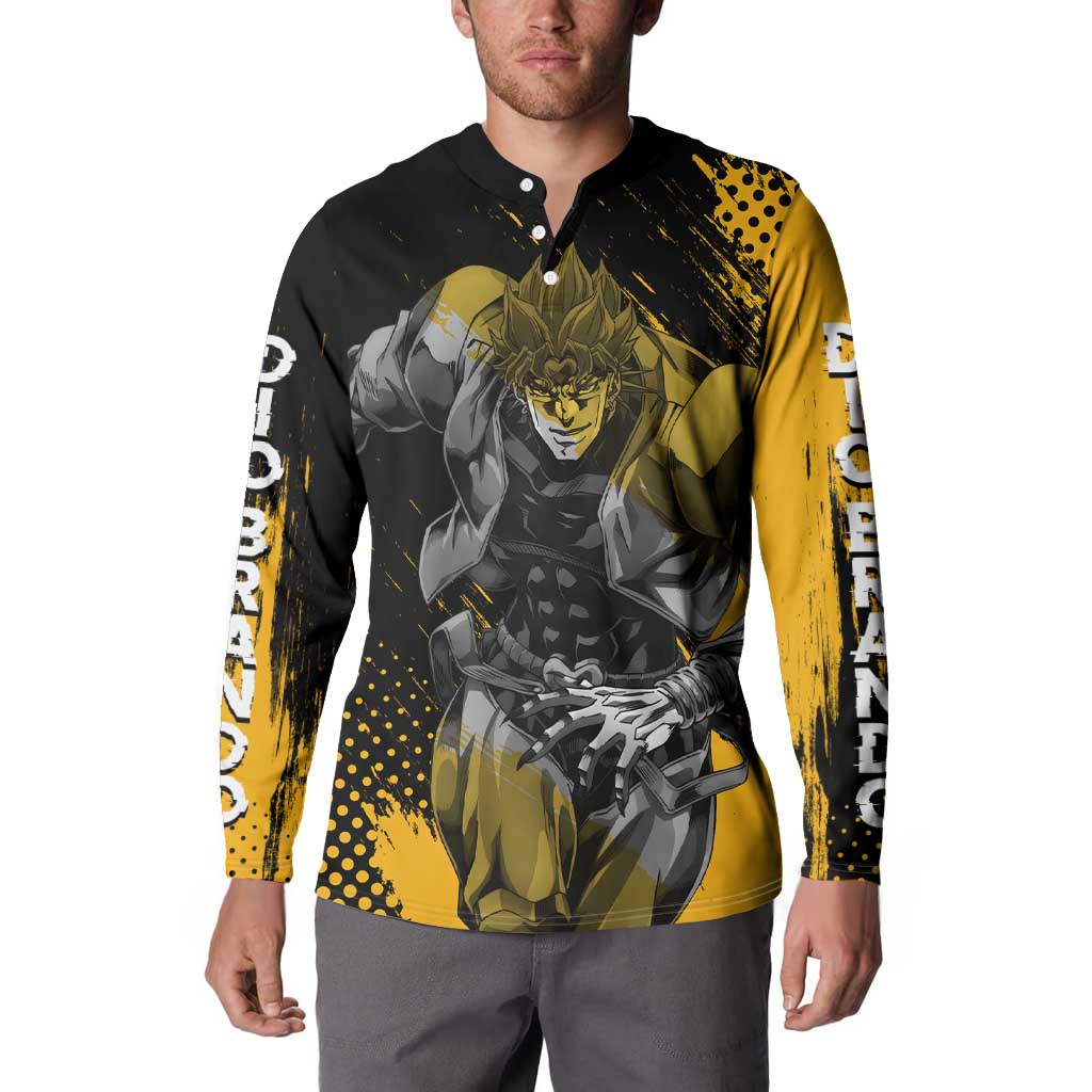 Dio Brando - JoJo's Bizarre Adventure Button Sweatshirt Anime Mix Manga Style