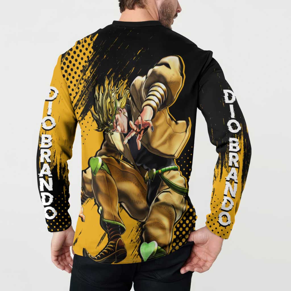 Dio Brando - JoJo's Bizarre Adventure Button Sweatshirt Anime Mix Manga Style